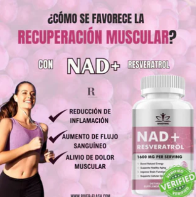 NAD+RESVERATROL 60 CAPSULAS + ENVÍO GRATIS